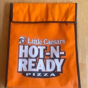 Orange Insulated Pizza Bag